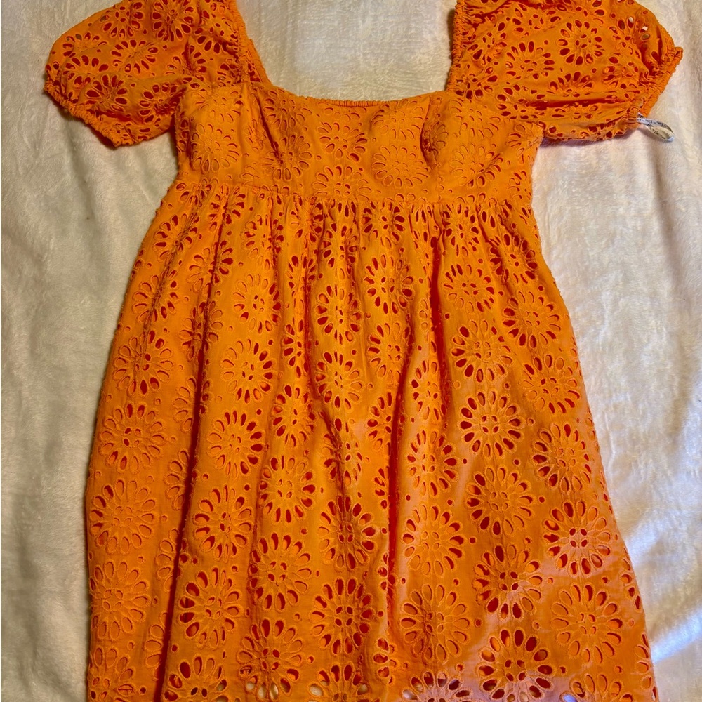 Orange Eyelet Lilly Pulitzer Dress